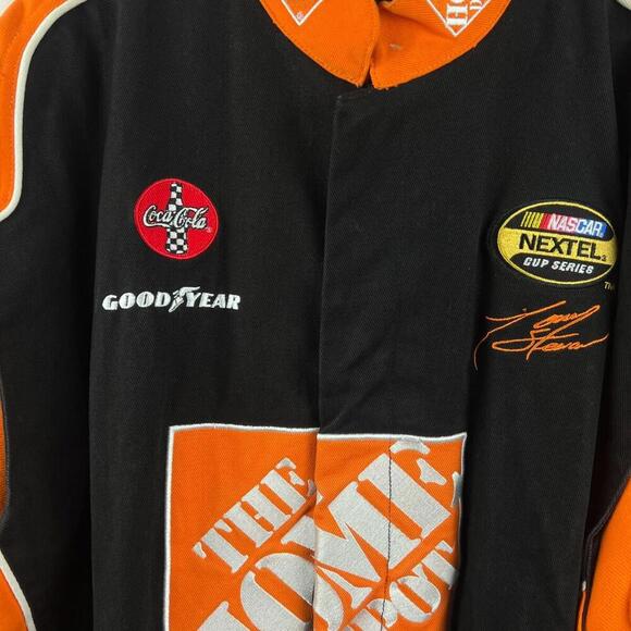 Chase Authentics Tony Stewart NASCAR Home Depot Jacket XL Black Orange Embroider - Picture 9 of 9